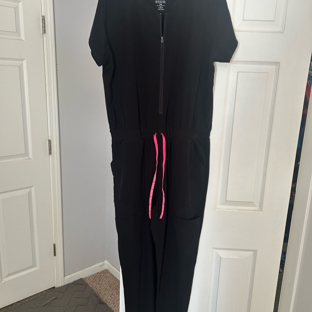 Med Couture Black Scrub Jumpsuit